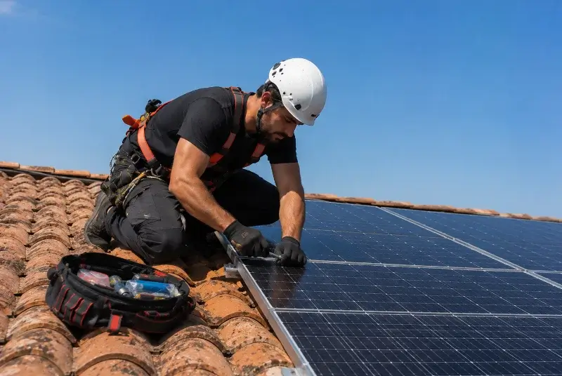 Maintenance et monitoring de panneaux solaires à Vénéjan
