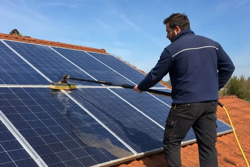 Nettoyage et entretien de panneaux solaires à Vénéjan